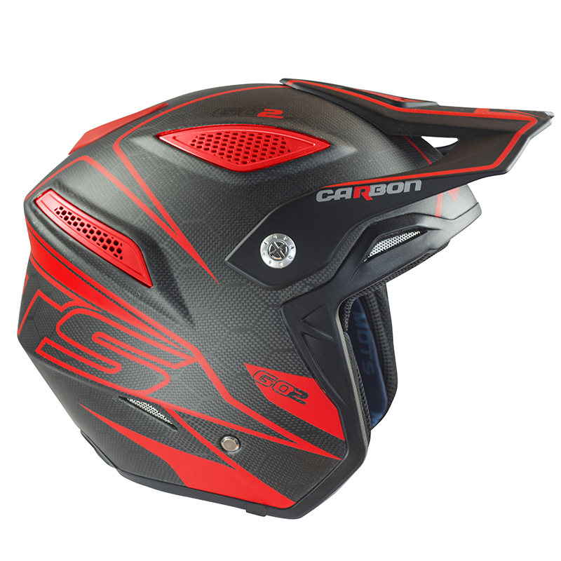 Bild von Helm Mots Go 2 Carbon rot Gr. M